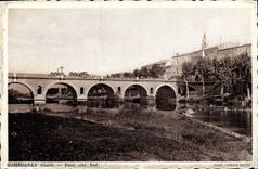 CPA Sommieres Pont Cote Sud