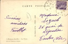CPA Barjac la tour Vezolle I'Abacs