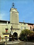CPSM Connaux L'Horloge Et La Fontaine