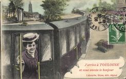 CPA Toulouse Et Vous Envoie Le Bonjour