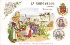 CPA Le Languedoc Capitale Toulouse Gala Peter