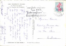 CPSM Bordeaux Le Pont de Pierre et la Caserne des Pompiers