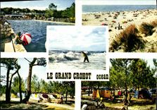 CPSM Le Grand Crohot Ocean Camping International Lege La Piscine dans les pins la Plage peche au lan