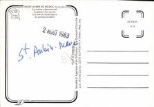 CPSM Saint Aubin De Medoc Le Centre Administratif La Plaine Des Sports Les Tennis Municipaux Le Grou