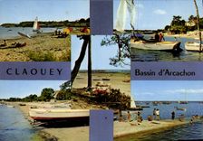 CPSM Cote Aquitaine Bassin D'Arcachon Claouey