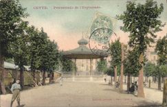 CPA Cette Promenade De I'Esplanade