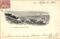 CPA Cette Vue Generale Et Etang De Thau