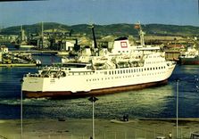 CPSM Sete Appareillage De L'Agadir bateau