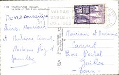 CPA Valras Plage La Jetee Et I'Orb A Son Embouchure