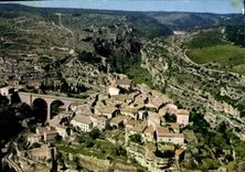 CPSM Minerve Vue Generale Aerienne