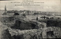 CPA Saint Malo Le Grand Be Les Ruines D'Un Ancien Couvent