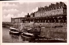 CPA Saint Malo Le Ponton Des Vedettes