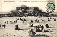 CPA Saint Malo La PLage A Maree Basse