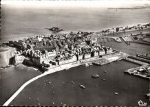 CPSM Saint Malo Vue Generale Aerienne