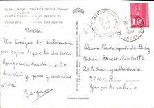 CPSM CHATEAUROUX Centre D'Instruction Du Service Du matériel