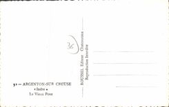 CPA Argenton Sur Creuse Indre Le Vieux Pont