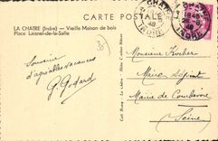 CPA La Chatre Vieille Maison De Bois Place Laisnel De La Salle
