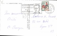 CPA Souvenir De La Cote St Andre