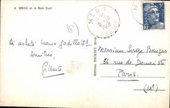 CPA Mens Et Le Bois Noir