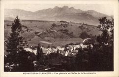 CPA Monestier De Clermont Vue Generale Et Chaine De La Moucherolle