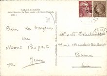 CPSM Salins Les Bains Saint Maurice La Tour Ronde Et Le Mont Poupet