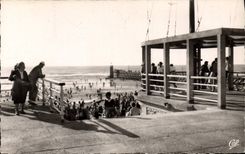 CPA Capbreton La Plage Vue Prise De I'Etablissement Be Bain
