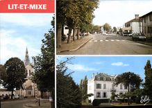 CPSM Lit Et Mixte L'Eglise La Mairie