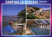 CPSM Gaste Camping La Reserve Le Lac Le Bar La Piscine Couverte