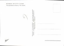 CPSM Mezos Vue Partielle Du Bourg Son Eglise