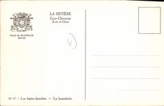 CPA La Sistiere Cour Cheverny Les bains douches la buanderie