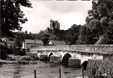 CPSM Lavardin La Chateau Son Pont du Moyen Age sur le Loir
