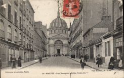 CPA Nantes Rue Mazagran Eglise Notre Dame