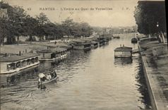CPA Nantes L'Erdre au Quai de Versailles