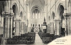 CPA Vallet Interieur De I'Eglise