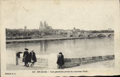 CPA Orleans Vue Generale Prise Du Nouveau Pont