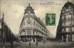 CPA Orleans rue Bannier Rue De La Republique