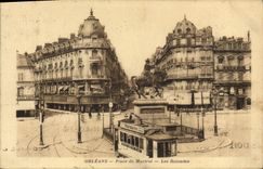 CPA Orleans Place Du Martroi Les Rotondes