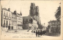 CPA Orleans La Place De I'Etape La Cathedrale