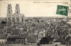 CPA Orleans La Cathedrale Vue Prise De La Tour Du Musee