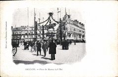 CPA Orleans Place Du Martroi Le 8 mai