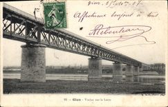 CPA Gien Viaduc Sur La Loire