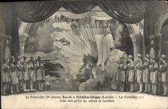 CPA Chatillon Coligny La Creation Dieu Fait Jaillir du chaos la lumière Pentecôte
