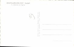 CPA Chatillon Coligny Interieur De I'Eglise