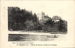 CPA Souillac Chateau De Cieurac Et Bords De La Dordogne