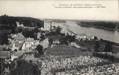 CPA Gennes Treves-Cunault Vue Panoramique