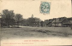 CPA Camp De Chalons Grande Rue