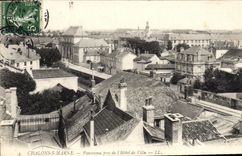 CPA Chalons Sur Marne Panorama Pris De I'Hotel De Ville
