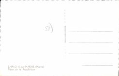 CPA Chalons Sur Marne Place De La Republique