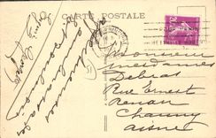 CPA Reims L'Hotel Des Postes Entree Rue Cérès