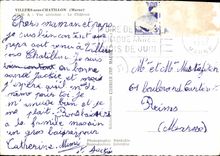 CPSM Villers Sous Chatillon Vue Aerienne Le Chateau